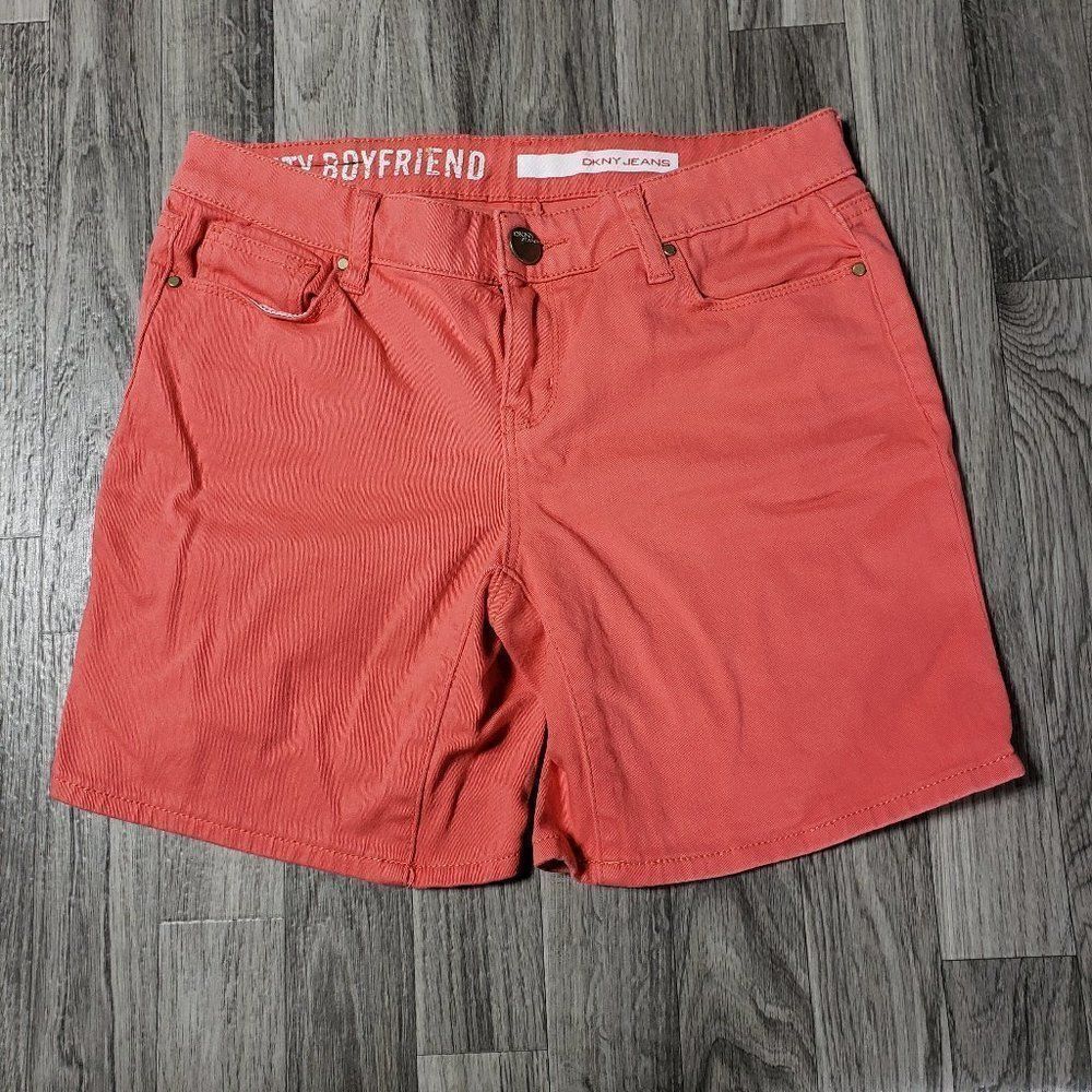 (3/$27) DKNY Jeans City Boyfriend Coral Shorts‎